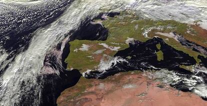 Imagen sat&eacute;lite de la Agencia Estatal de Meteorolog&iacute;a.