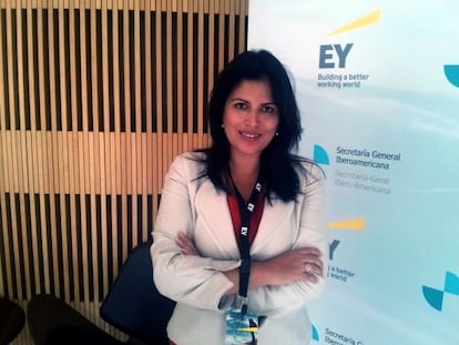 María del Carmen Omonte, ministra de Mujer y Poblaciones Vulnerables de Perú.