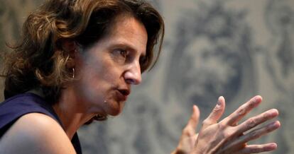 La ministra para la para la Transición Ecológica, Teresa Ribera.