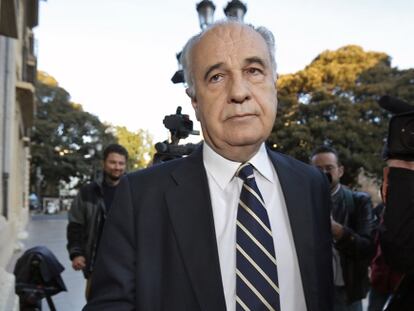 Rafael Blasco, a la entrada del Tribunal de Justicia que lo juzga.
