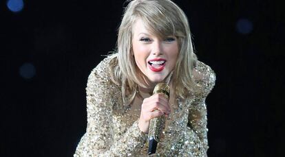 Taylor Swift, en un concierto en Vancouver.