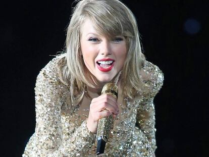 Taylor Swift, en un concierto en Vancouver.