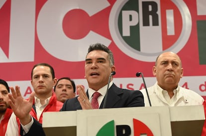 Alejandro Moreno, dirigente nacional del PRI, en Ciudad de México, el 14 de mayo 2024.
