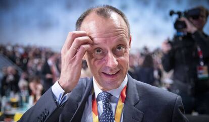 Friedrich Merz en el congreso de la CDU el 7 de diciembre en Hamburgo.