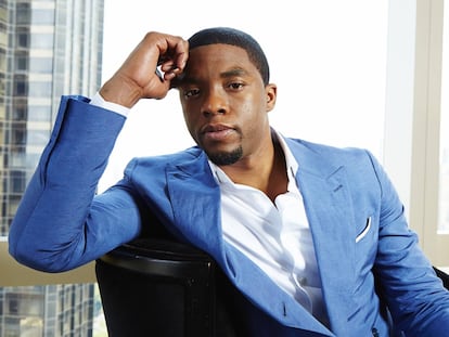 O ator Chadwick Boseman, fotografado em Nova York em 2014.