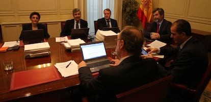 Reunión del CGPJ, en diciembre de 2014.