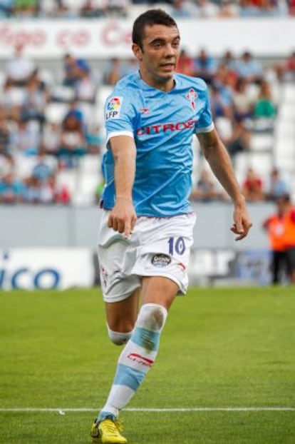 Iago Aspas, en un partido con el Celta