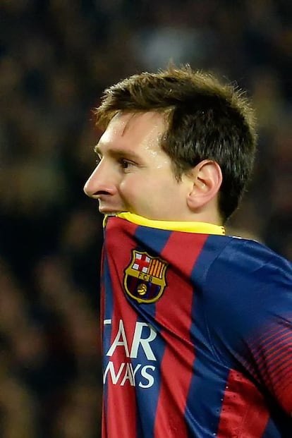 Messi durante el partido
