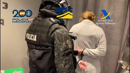 Imagen de una de las detenciones en la operación Pampa
