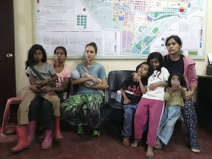 Patricia Aguilar the day she was rescued from a sect leader in Peru.