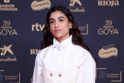 Carolina Yuste, nominada a mejor actriz protagonista por 'La infiltrada', de Arantxa Echevarría, en la gala de los Goya en Granada.