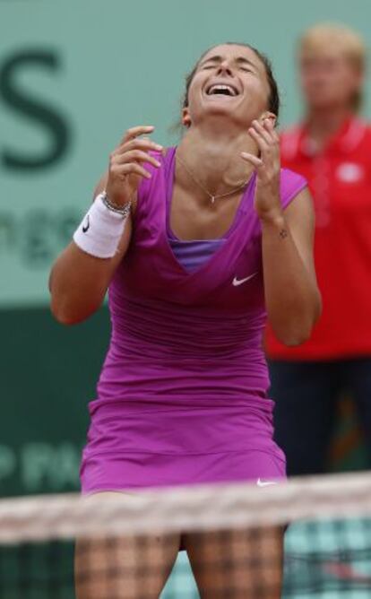 Errani, tras su victoria ante Stosur.