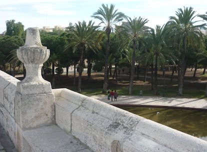 Uno de los puentes por los que ahora pasa el parque.