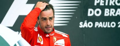 Fernando Alonso, tras perder el Mundial. 