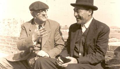 Manuel Brunet i Josep Pla, dos dels millors periodistes, a l’Empordà.