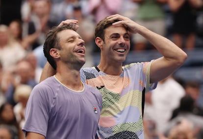 Horacio Zeballos y Marcel Granollers, tras la victoria de este sábado en el US Open.