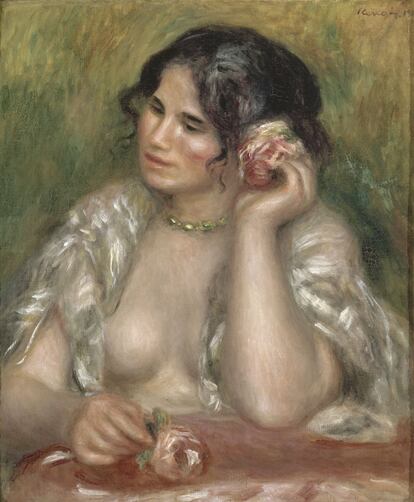 'Gabrielle à la rose'. Gabrielle es la cuidadora de los hijos de Renoir que estuvo 20 años al servicio de la familia.