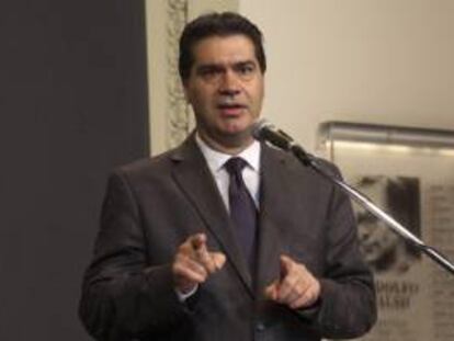 Fotografía cedida por la Presidencia Argentina, en la que se observa al jefe de gabinete argentino Jorge Capitanich. EFE/Archivo