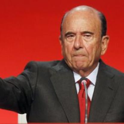 Emilio Botín, presidente del Banco Santander durante la Junta General de Accionistas