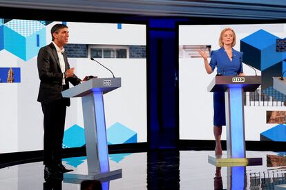 Rishi Sunak y Liz Truss