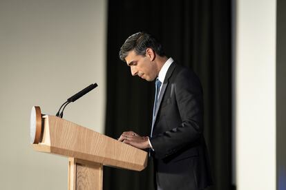 El primer ministro del Reino Unido, Rishi Sunak.