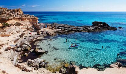 Playa de Calo des Mort, en Formentera.