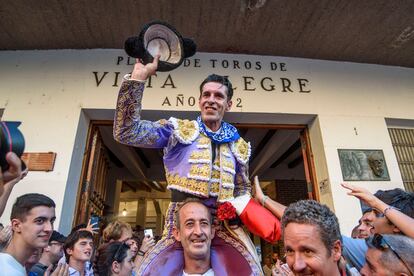 Alejandro Talavante, a hombros la tarde del pasado 23 de agosto.