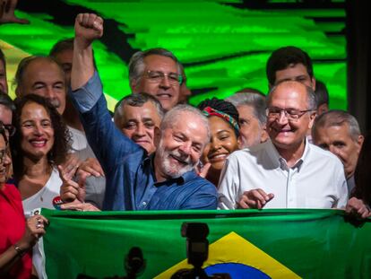 Lula da Silva, este domingo tras conocer el resultado de las elecciones.