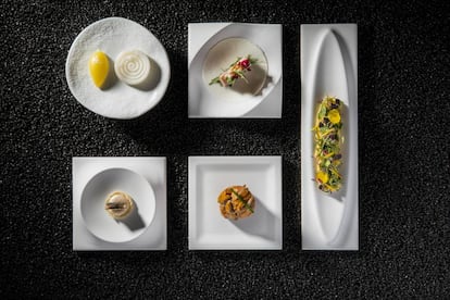 Los aperitivos de sus tres menús de La Salita.