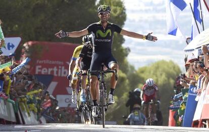 Valverde celebra su triunfo.