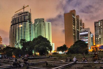 Área do Parque Augusta, em março de 2015, em São Paulo.