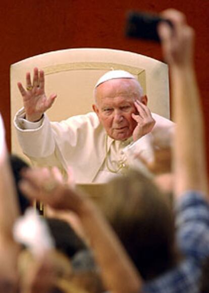 El Papa, durante una audiencia general.