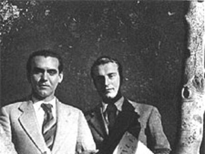 Los poetas Federico García Lorca y Rafael Alberti.