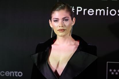 La modelo Valentina Sampaio, en los premios Mujer Hoy, el 29 de noviembre de 2023, en Madrid.