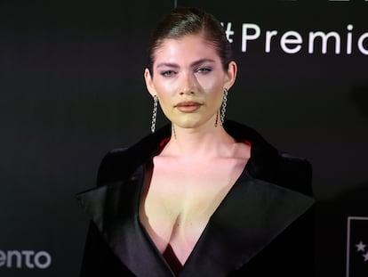 La modelo Valentina Sampaio, en los premios Mujer Hoy, el 29 de noviembre de 2023, en Madrid.