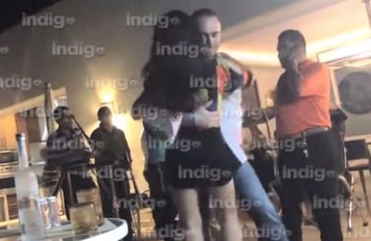 Captura del vídeo que exhibe a un diputado del PAN bailando