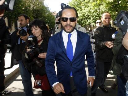 Álvaro Pérez, 'El Bigotes', en una de sus citas ante el juez en el Tribunal Superior de Justicia de Madrid.