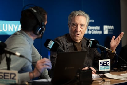 Iñaki Gabilondo, durante el programa 'Aquí Catalunya' de SER Catalunya el pasado 15 de enero con motivo de los 100 años de Ràdio Barcelona.