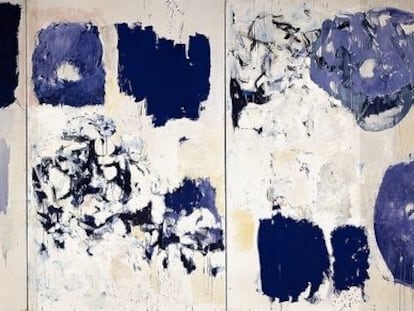 'Les Bleuets' (1973), óleo de la artista Joan Mitchell que se encuentra en el Centro Pompidou de París.