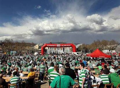 La fiesta escocesa organizada por el Ayuntamiento de Barcelona el martes pasado.