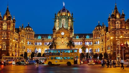 Estación de tren de Bombay.