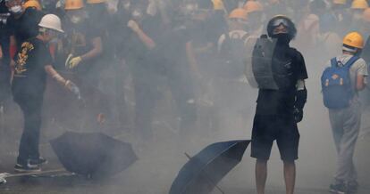 Protestas en Hong Kong contra la ley de extradición a China.