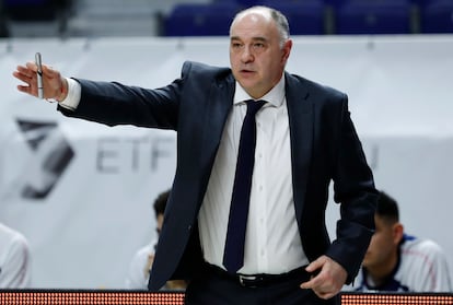 Pablo Laso, durante un partido de la Liga Endesa. acbphoto