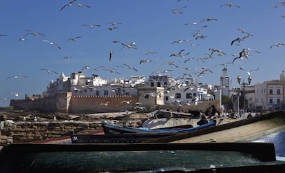 Vista del puerto pesquero de Essaouira.