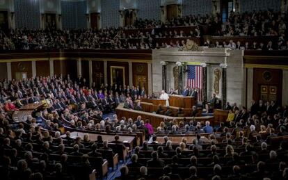 Francisco se dirige al Congreso de Estados Unidos.