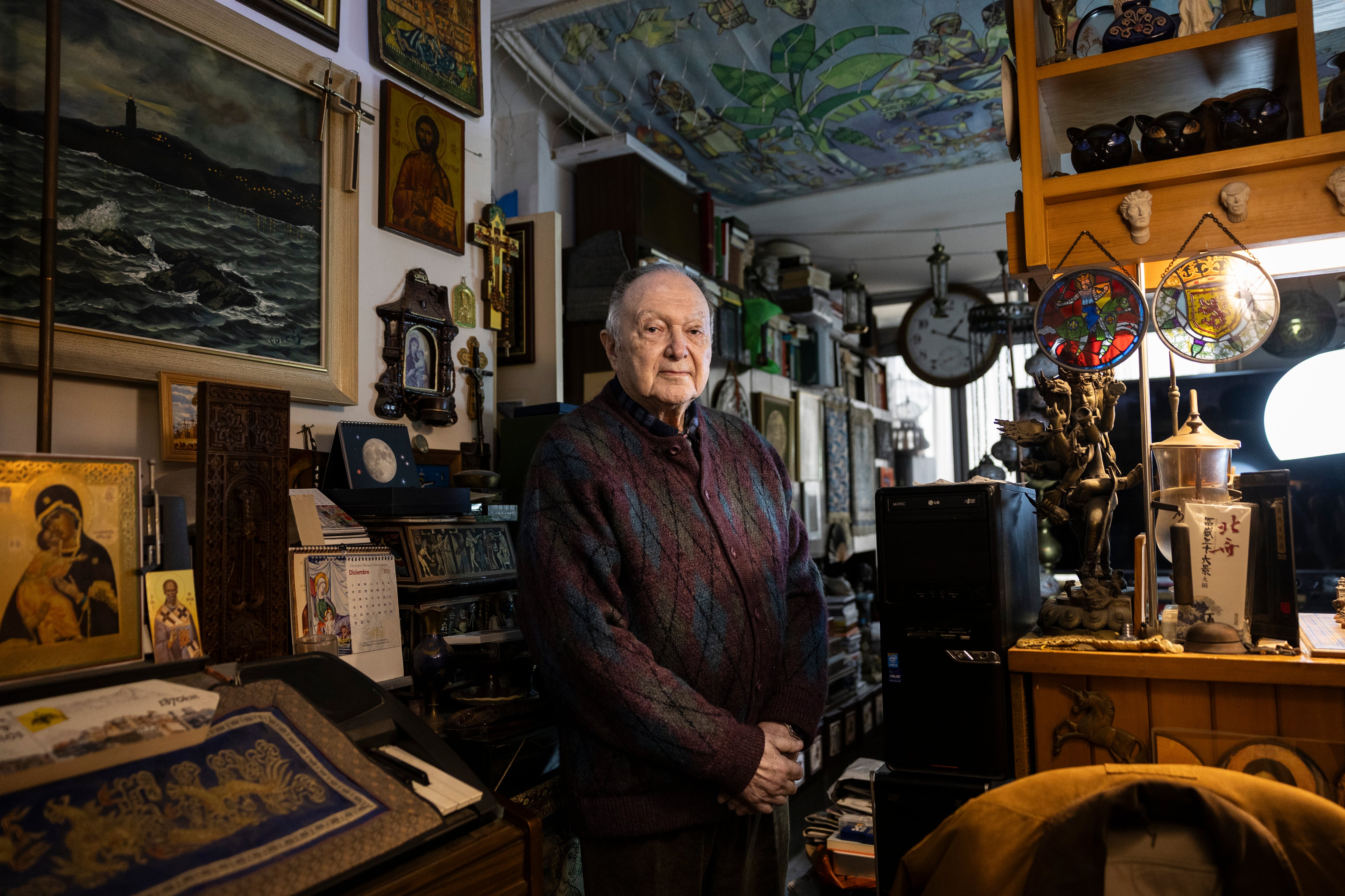 Luis García Ramos, este lunes en su domicilio de Barcelona.