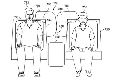 Patente de Tesla de airbags centrales.