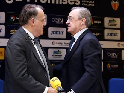 Javier Tebas y Florentino Pérez