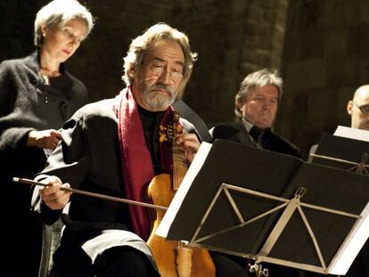 El músic Jordi Savall en una de les seves actuacions. 