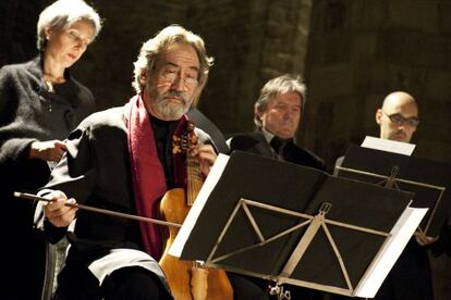 El músic Jordi Savall en una de les seves actuacions. 